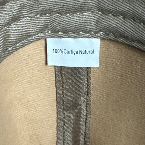 Vintage Paisley Floral Cap Unisex Adjustable Brown Cork Botanical Earthy Retro - Picture 6 of 6